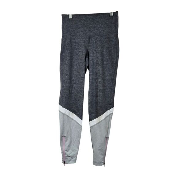 Old Navy High-Waisted Elevate Color-Block Gray Compression Leggings Women - Picture 14 of 15